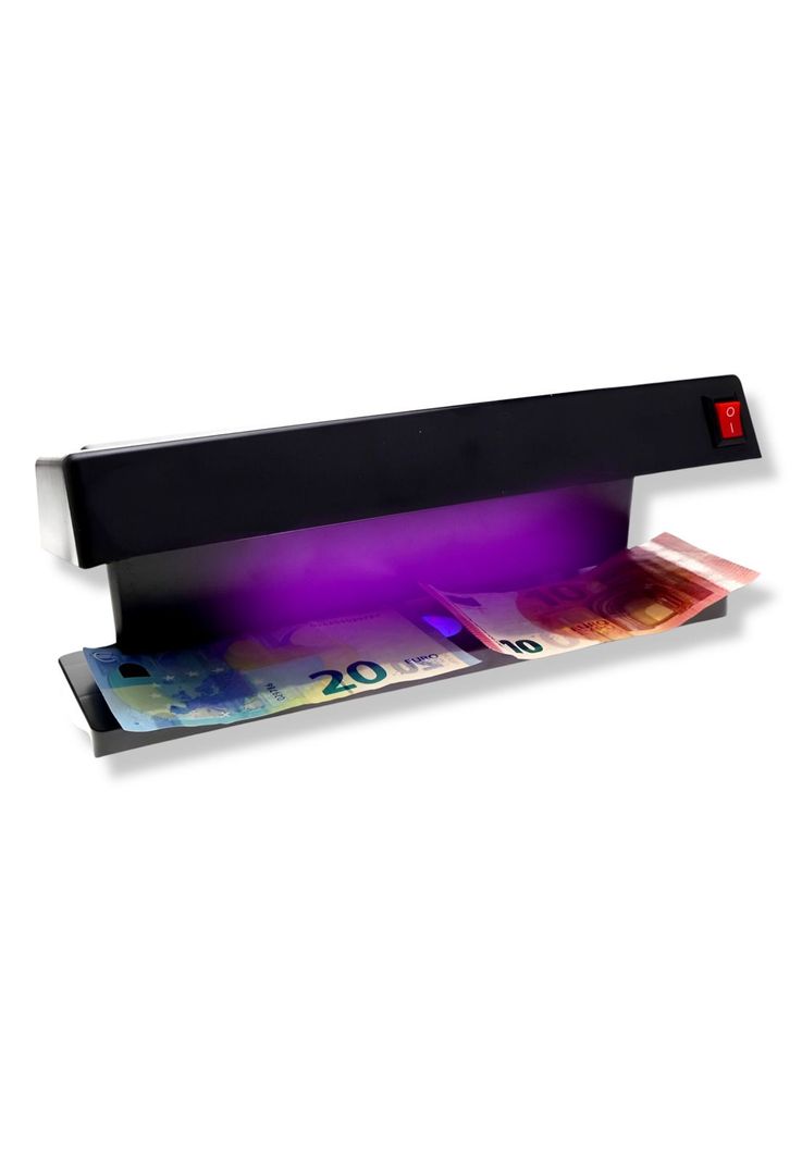 Detector De Billetes Falsos Deluxe Doble Luz Ultra Violeta-1