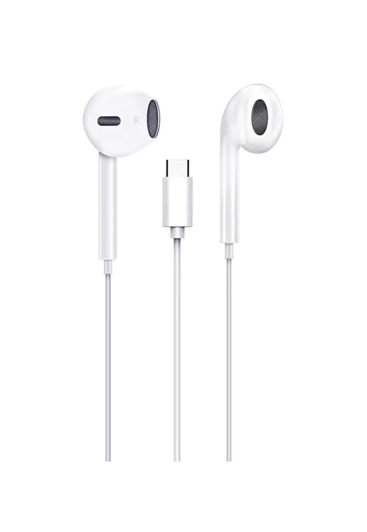 Audífonos Type-C HIFI con Manos Libre Tecmaster White 300516-3