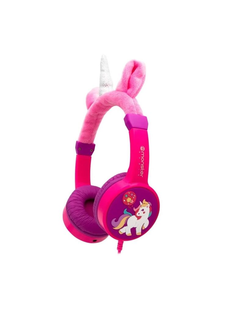 Audifonos para Niña Morados Monster Unicornio Ck01P-0