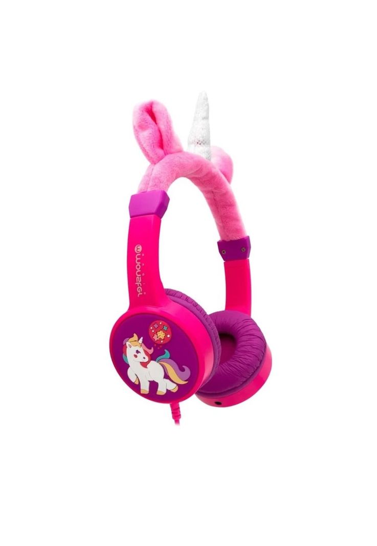 Audifonos para Niña Morados Monster Unicornio Ck01P-1