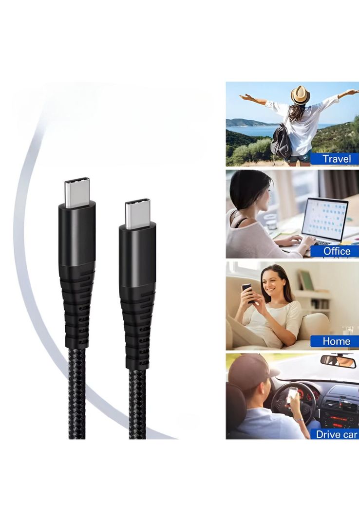 Cable de Datos USB-C a USB-C 2.5 MT PREMIUM PD 60W-7