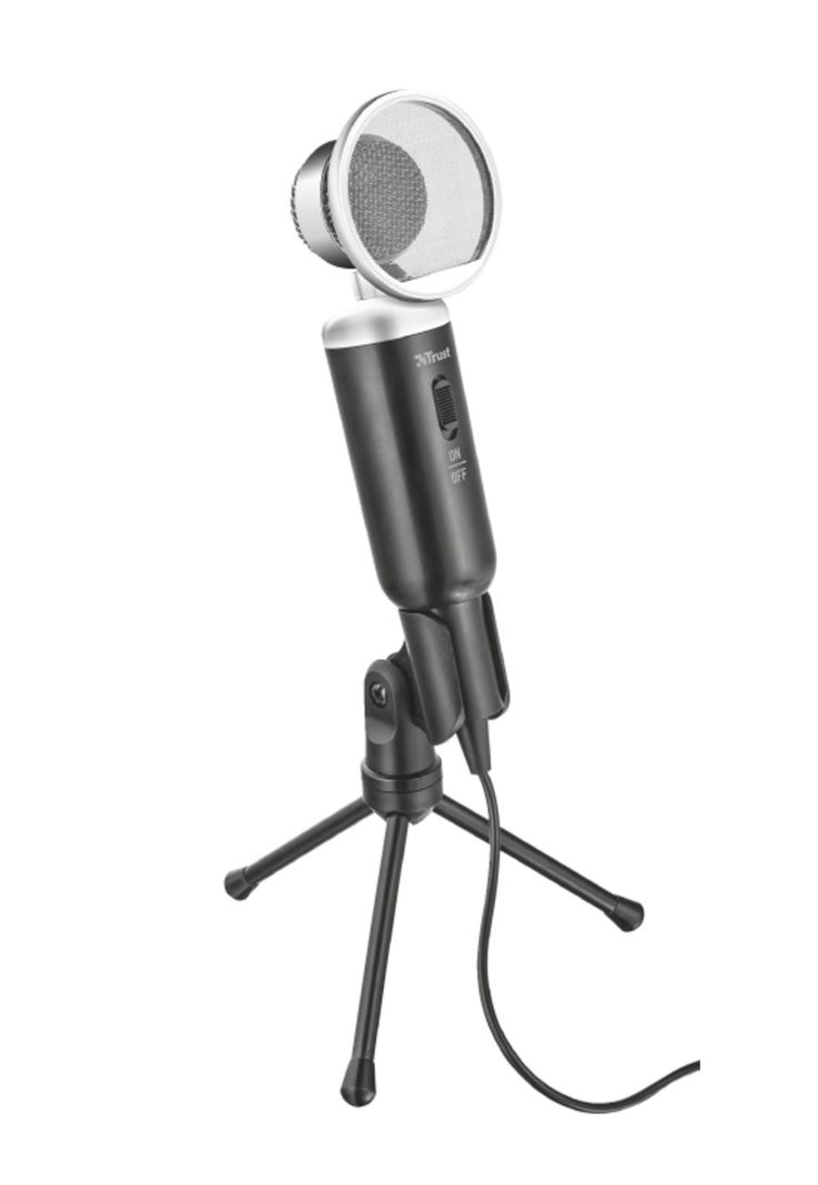 Microfono de Escritorio Trust Madell Jack 3.5mm con Filtro POP-6