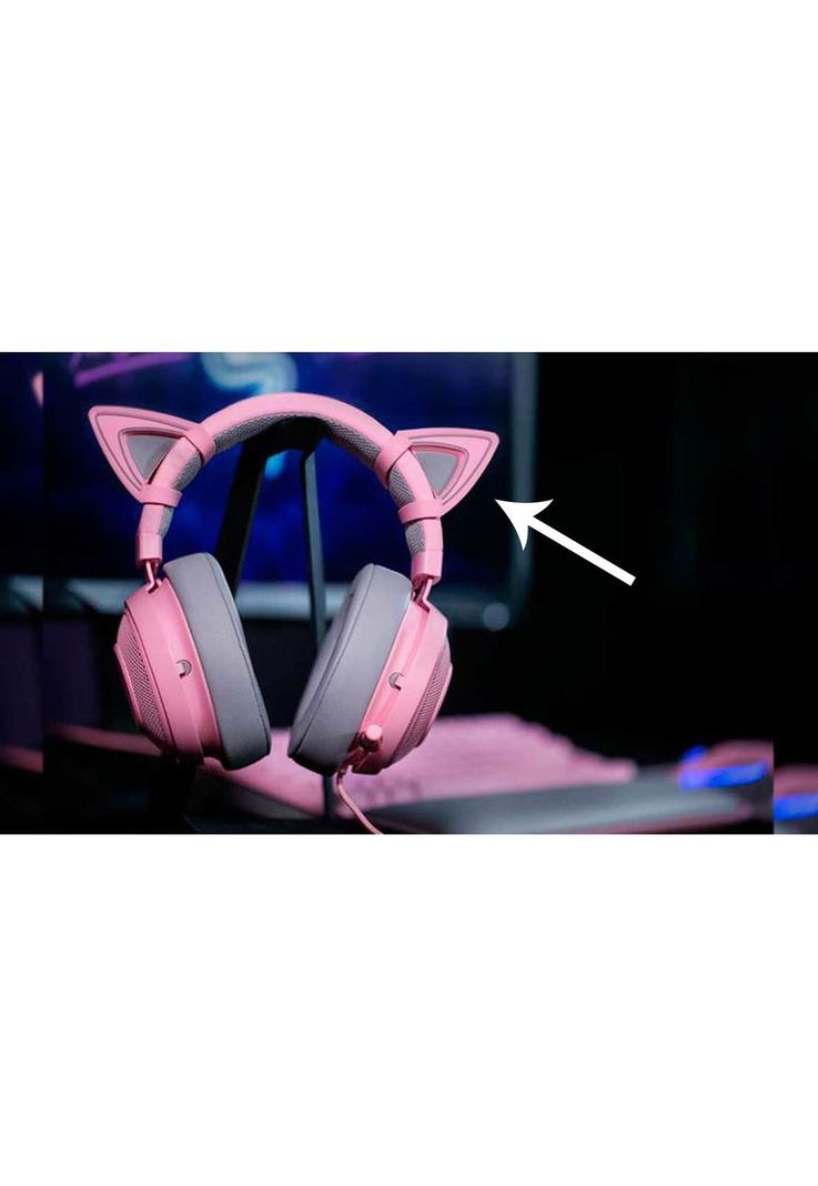 Orejas Kitty Razer Para Audifonos Kraken Quartz-1