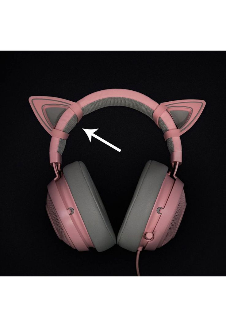Orejas Kitty Razer Para Audifonos Kraken Quartz-2