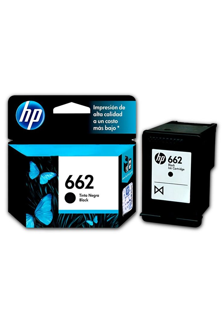 Tinta HP 662 Negra Cartridge Original CZ103AL Black 2ML-0