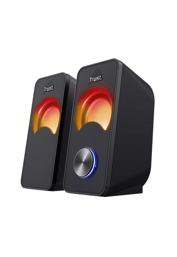Parlantes USB con Luces RGB de 12W de Escritorio Trust Arys-0