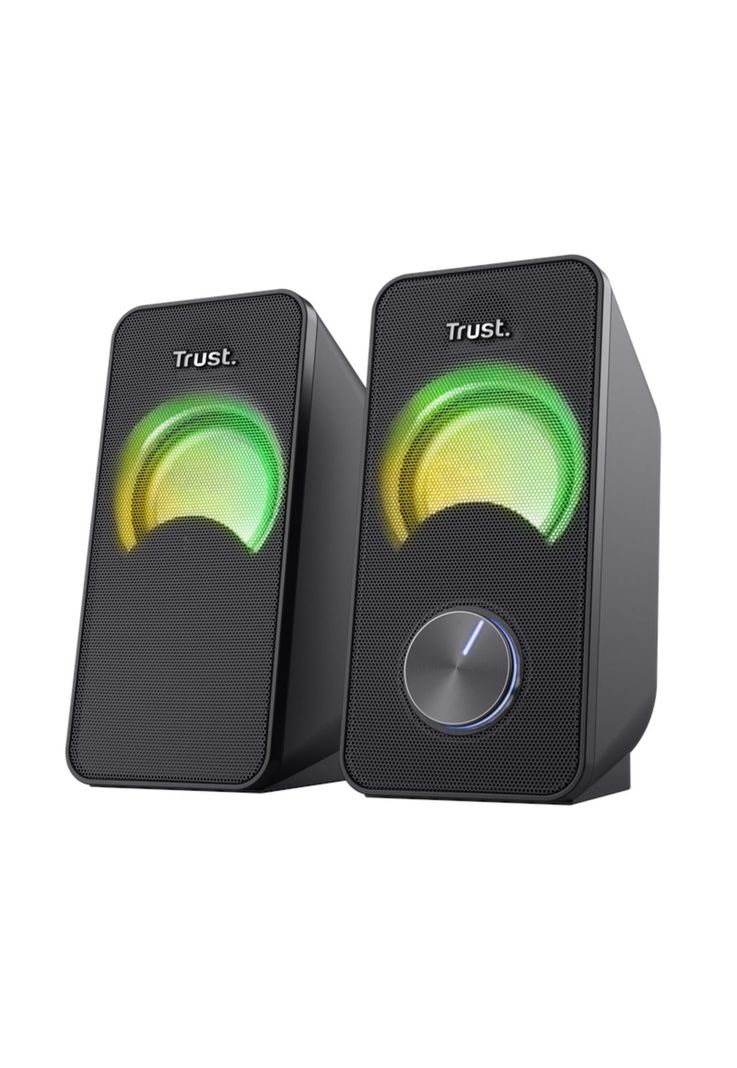 Parlantes USB con Luces RGB de 12W de Escritorio Trust Arys-1