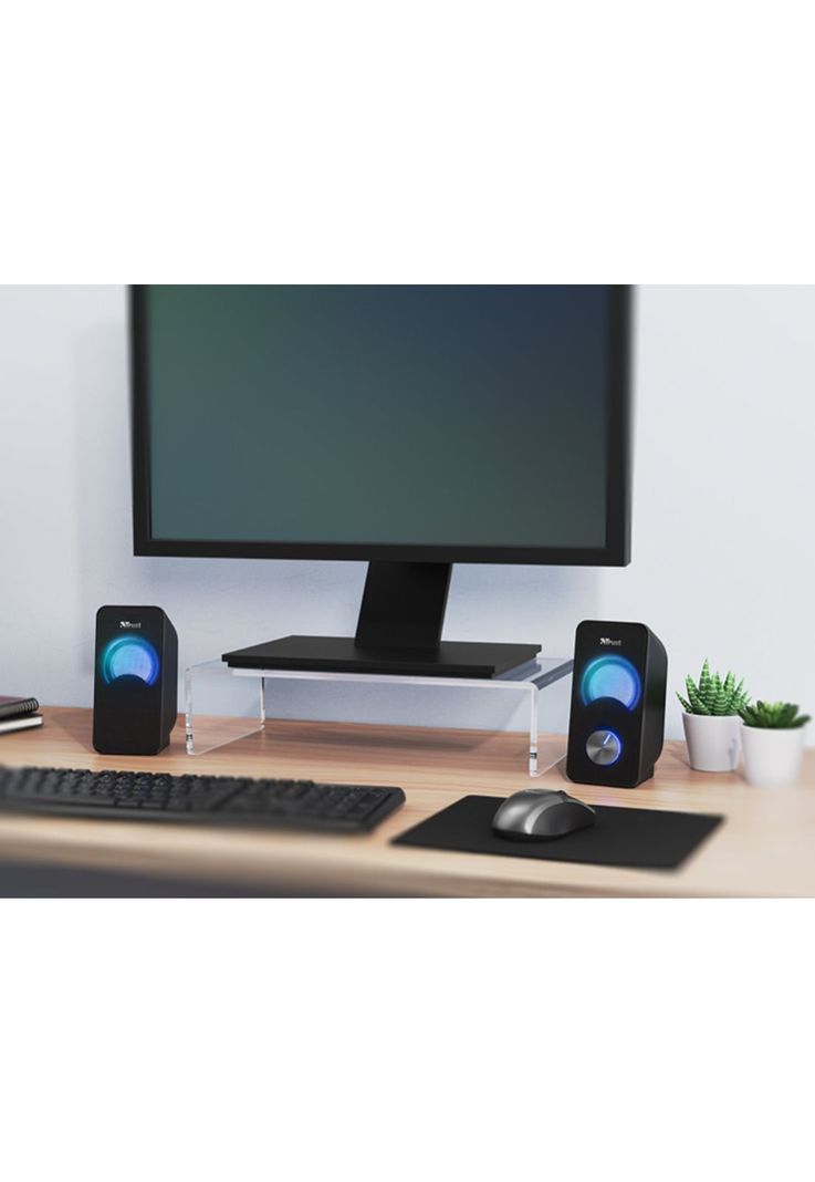 Parlantes USB con Luces RGB de 12W de Escritorio Trust Arys-6