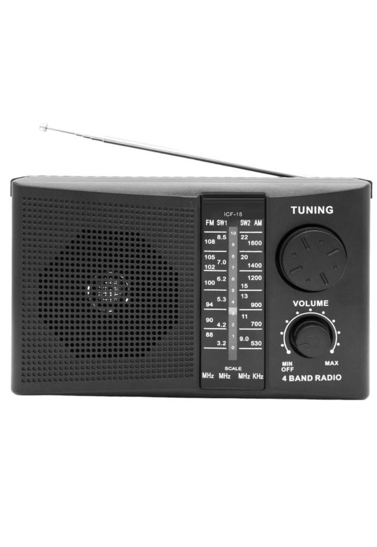 Radio AM / FM Multibandas Recargable a Pilas y Corriente 18R-2