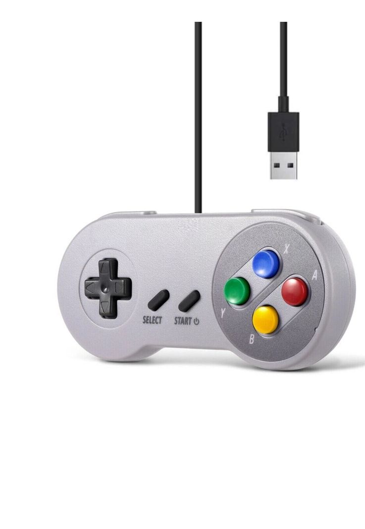 Gamepad USB Retro para Super Nintendo 8 Botones SNES DBC1009-0