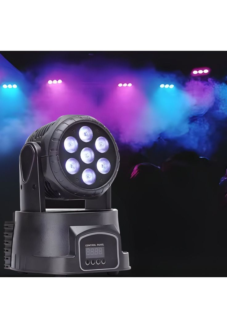Cabeza Robótica Ritmica DMX DJPower Full RGB LED 56W M070Pro-1