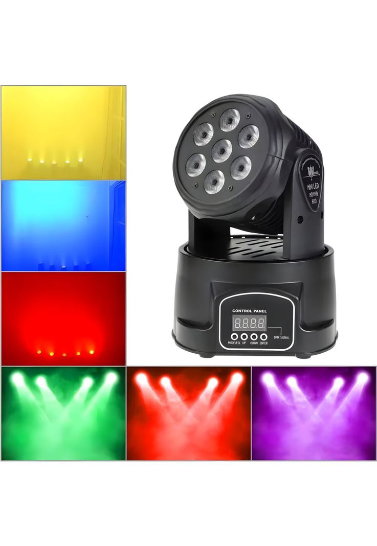 Cabeza Robótica Ritmica DMX DJPower Full RGB LED 56W M070Pro-5