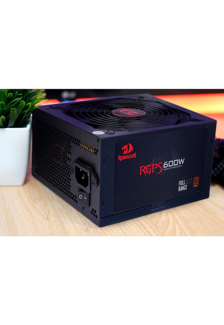 Fuente De Poder Gamer Redragon 600W 80 Plus Ultra Estable-8