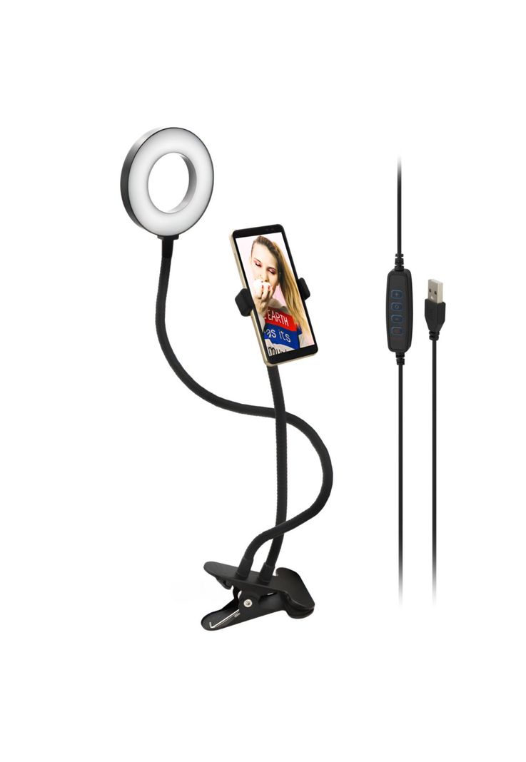 Aro de Luz para Streaming con Soporte Tipo Clip SR134 Pro-2