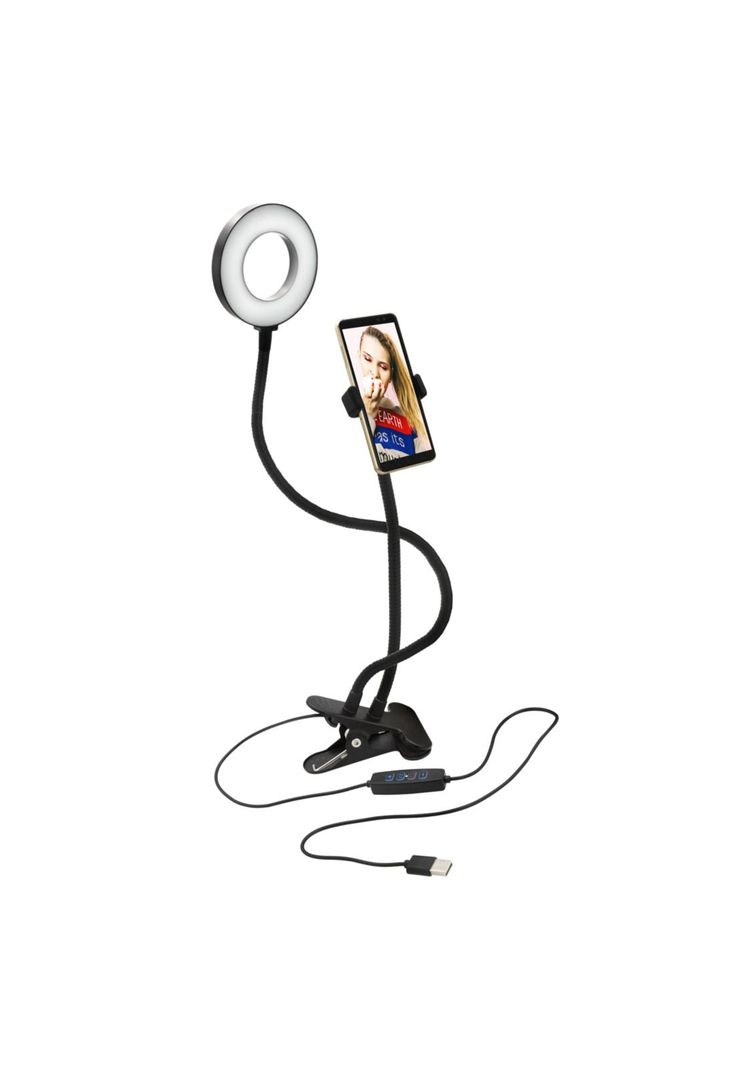 Aro de Luz para Streaming con Soporte Tipo Clip SR134 Pro-5