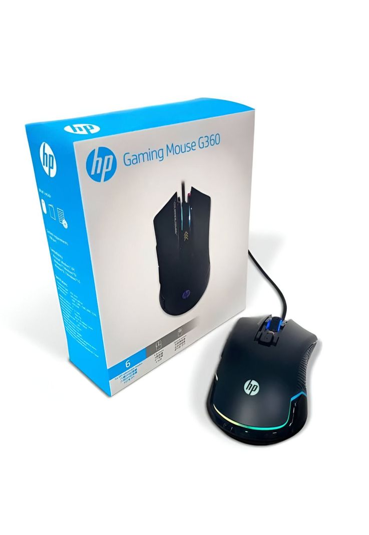 Mouse Gamer HP G360 RGB 7200 DPI Black Edition-5