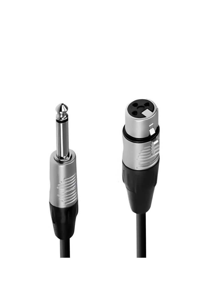 Cable de Audio XLR Hembra a Jack 6,3mm Macho Profesional 10M-1