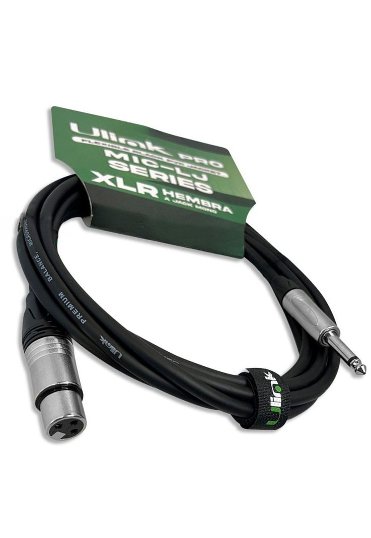 Cable de Audio XLR Hembra a Jack 6,3mm Macho Profesional 10M-3