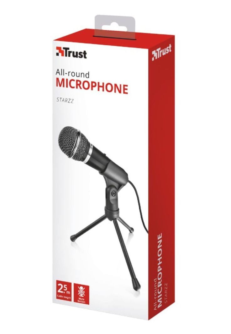Microfono Trust Starzz con Tripode y conector Jack 3.5mm-4
