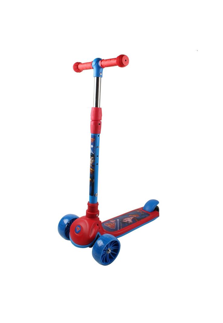 Scooter Infantil Reforzado Superman DC Comics de 3 Ruedas-0