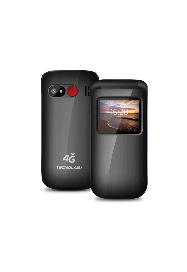 Teléfono Senior Adulto Mayor Tipo Almeja Modo S.O.S 4G 456BK-2