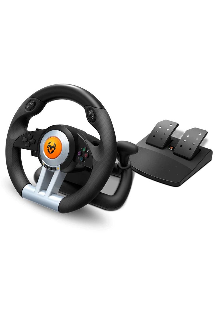 Kit Volante Con Pedales Krom K-Wheel Premium Ps4 Xbox One PC-0