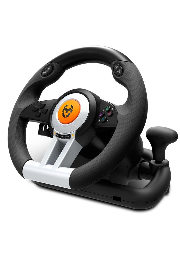 Kit Volante Con Pedales Krom K-Wheel Premium Ps4 Xbox One PC-1