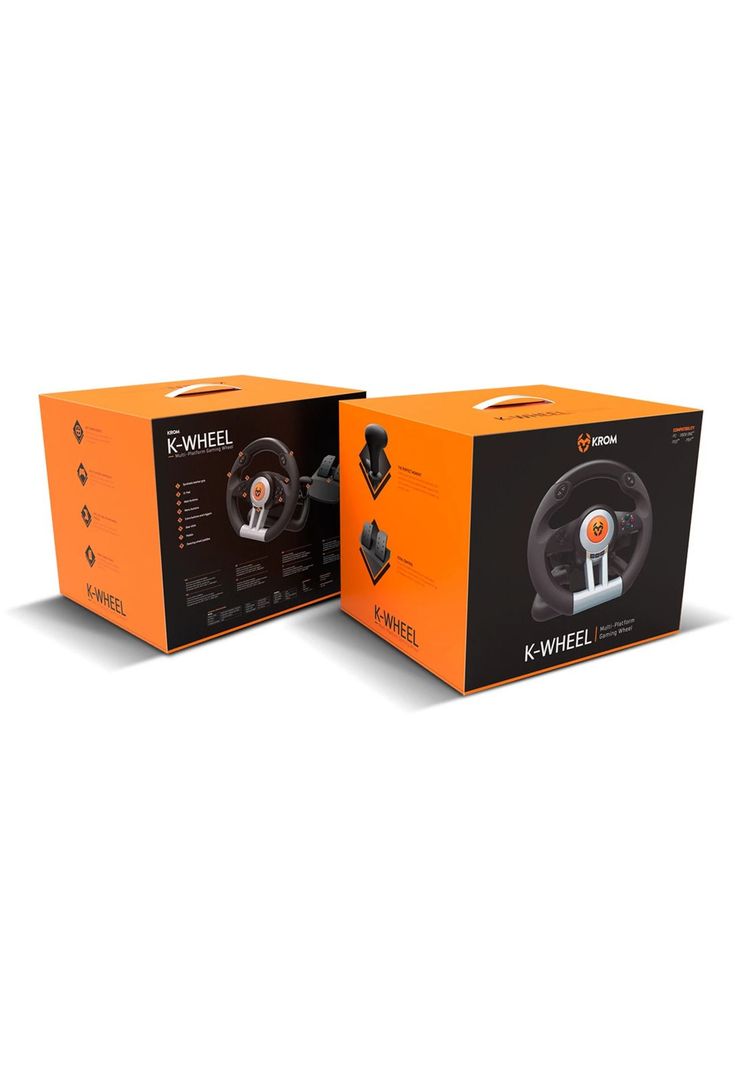 Kit Volante Con Pedales Krom K-Wheel Premium Ps4 Xbox One PC-5