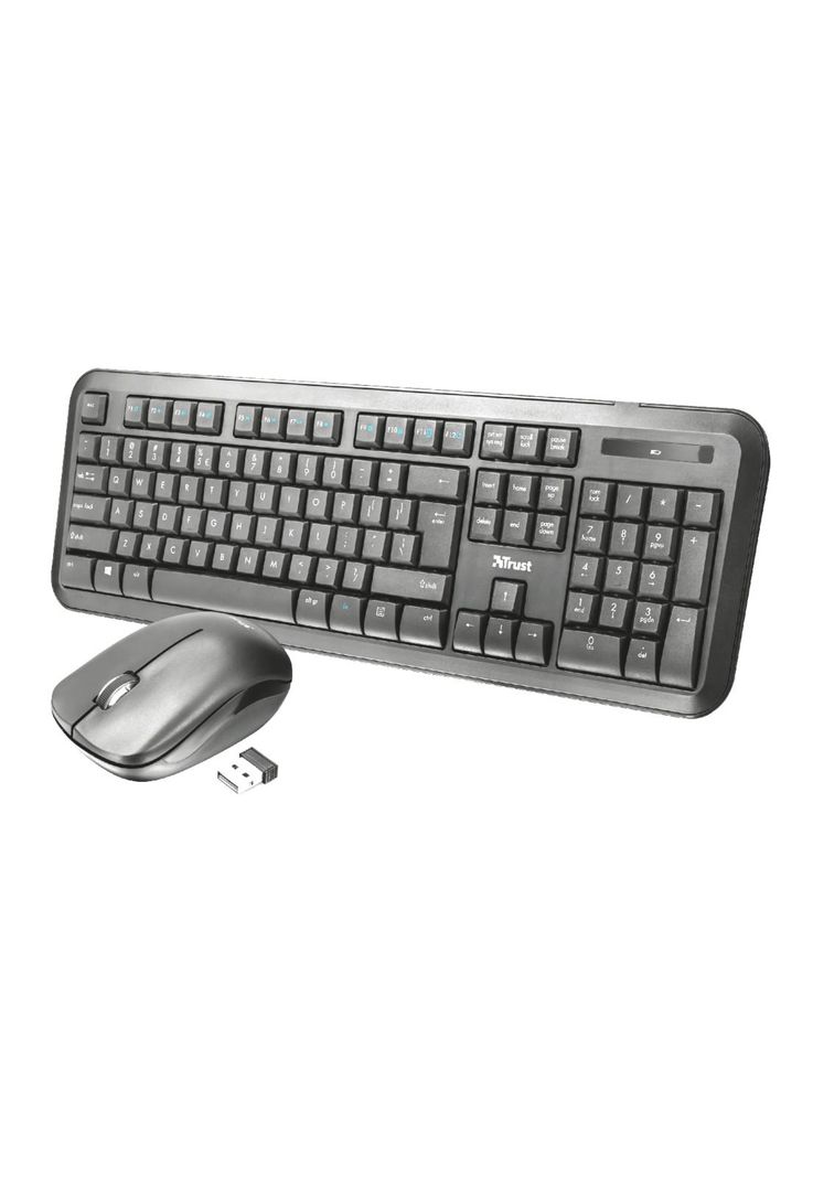 Kit Mouse y Teclado Inalambrico Trust Nova Multiusos 2.4 Ghz-0