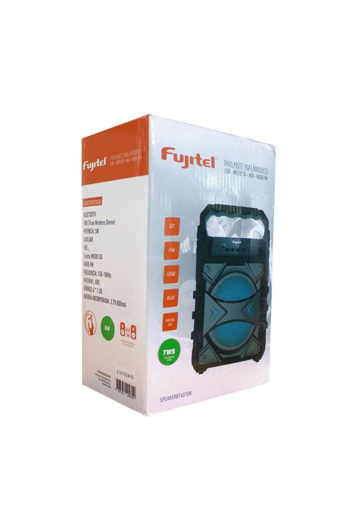 Parlante Portátil Recargable Fujitel TWS/ Bluetooth 5W/ 4010-7
