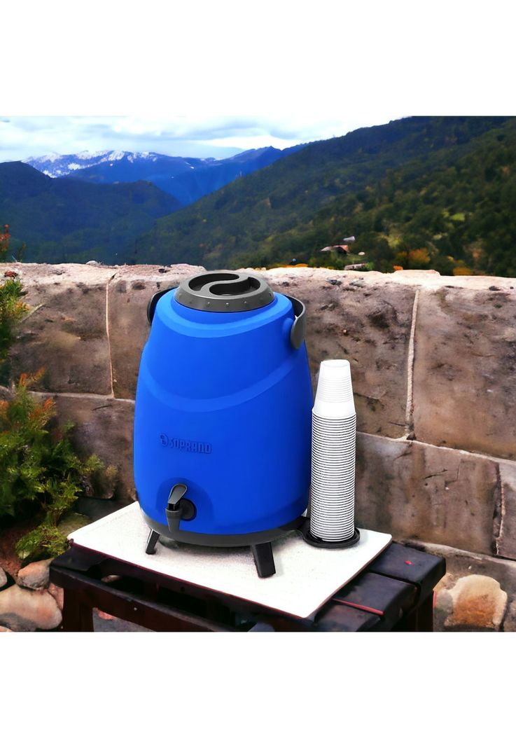 Maxi Termo 12 Litros Soprano Azul para Agua Fria y Caliente-2