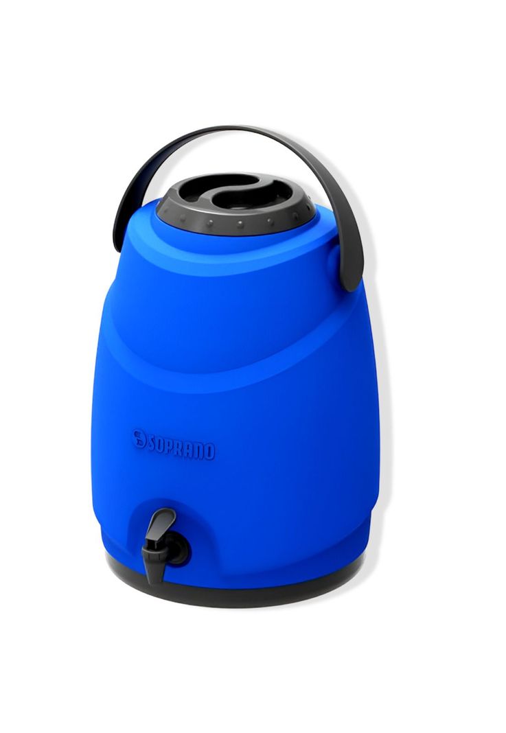Maxi Termo 12 Litros Soprano Azul para Agua Fria y Caliente-3