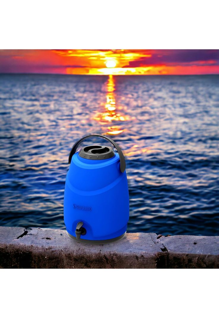 Maxi Termo 12 Litros Soprano Azul para Agua Fria y Caliente-6