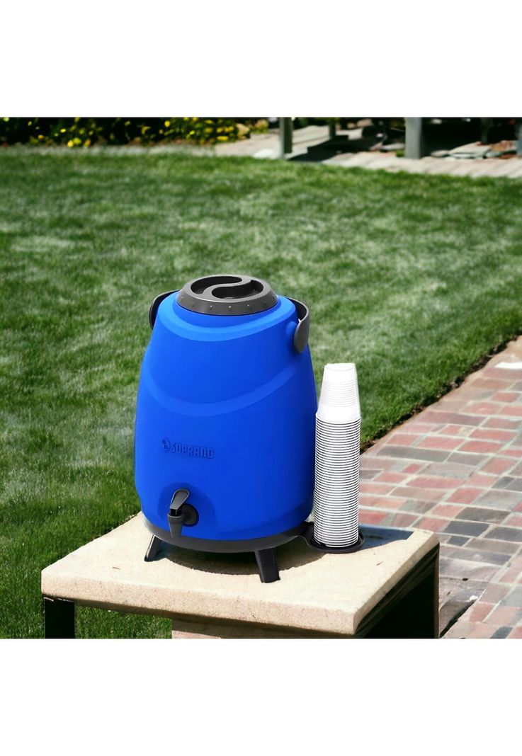 Maxi Termo 12 Litros Soprano Azul para Agua Fria y Caliente-8
