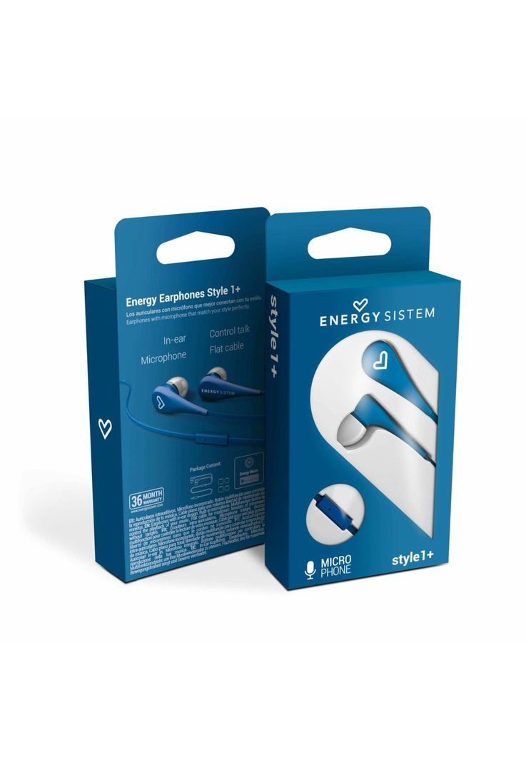 Audifonos Energy Sistem Earphones Style 1+ Navy con Mic-5