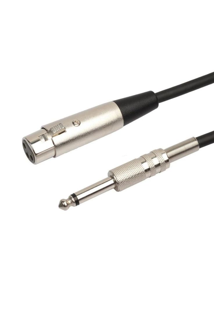 Micrófono Multimedia XLR a Jack 6.3mm Cable 4.5 Metros DM24K-4
