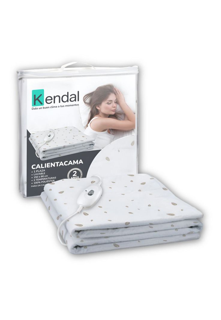 Calienta Camas Kendal 1 Plaza Lavable / 2 Temperaturas / SEC-2