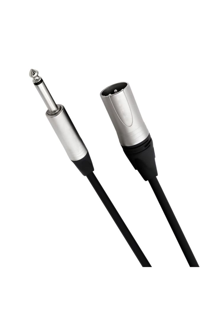 Cable de Audio XLR Macho a Jack 6,3mm Profesional 10 Metros-0
