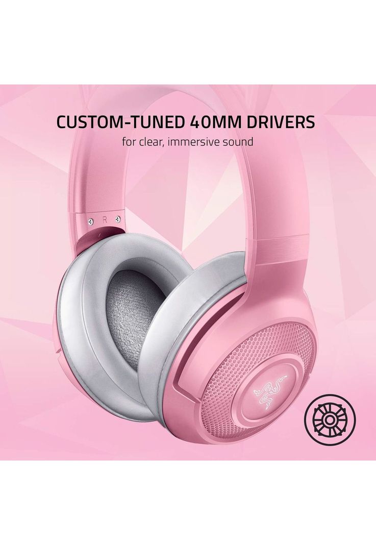 Audifonos Razer Rosado Kraken Bluetooth Kitty Gamer Edition-8