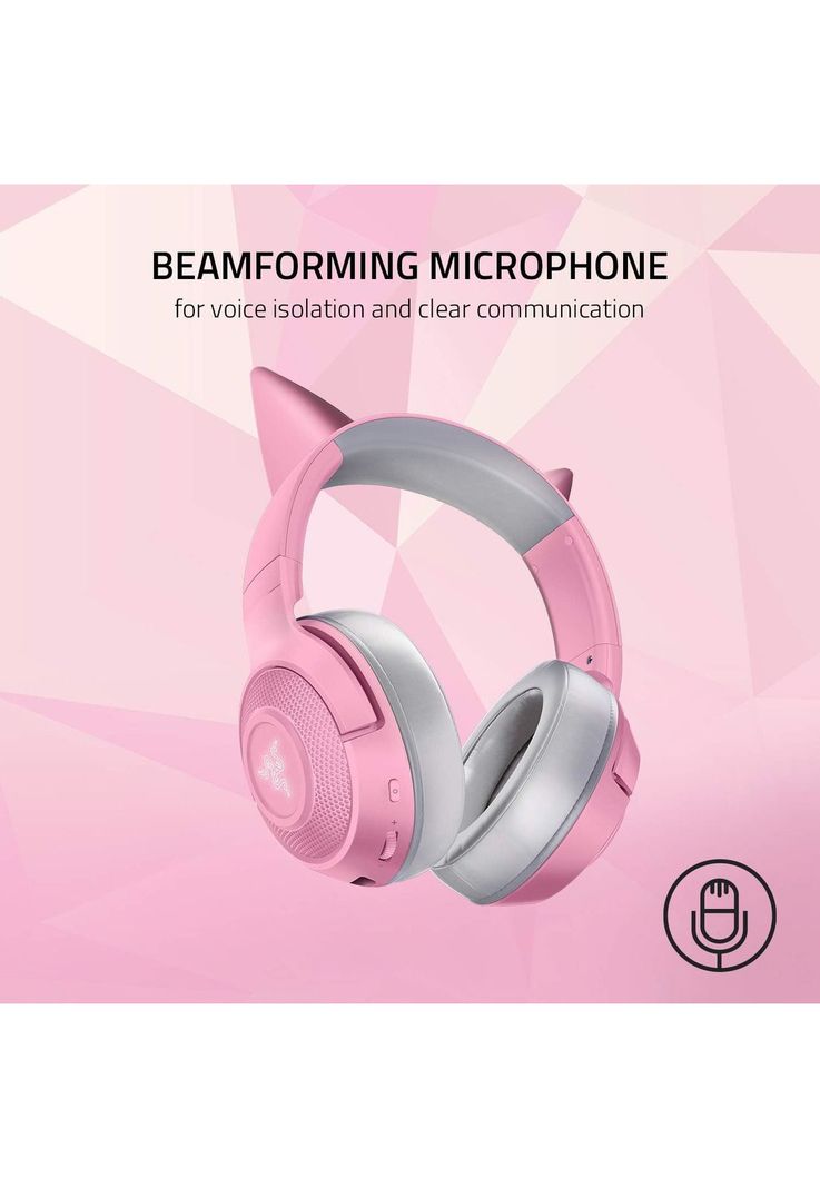 Audifonos Razer Rosado Kraken Bluetooth Kitty Gamer Edition-9