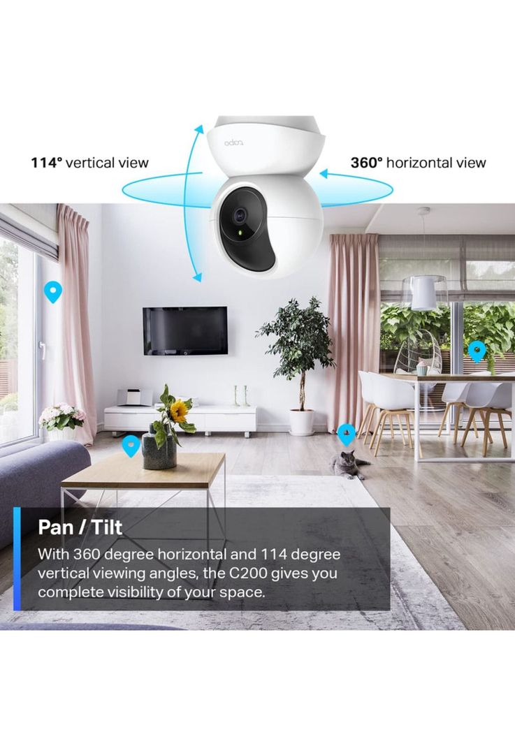 Camara Wifi Rotatoria Tapo TP-Link 1080p Full HD C200 Robot-9