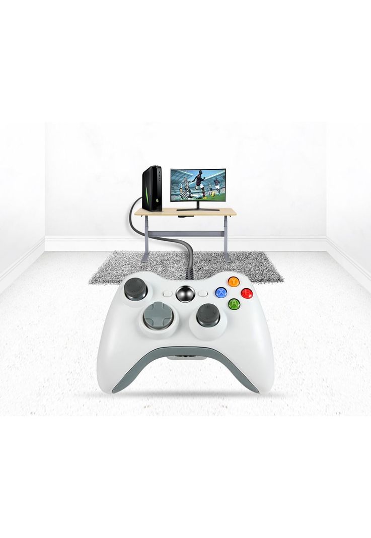 Joystick USB para XBOX 360 & PC Wired Edition X-360 White-3