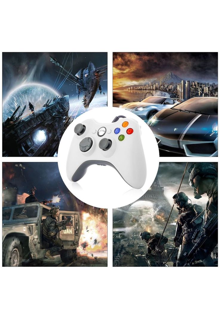 Joystick USB para XBOX 360 & PC Wired Edition X-360 White-6