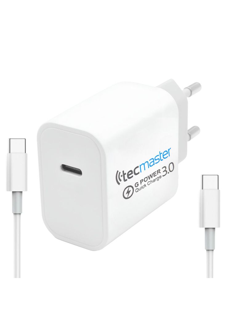 Cargador Type-C Tecmaster Power Delivery 20W SEC TM-200524 Blanco