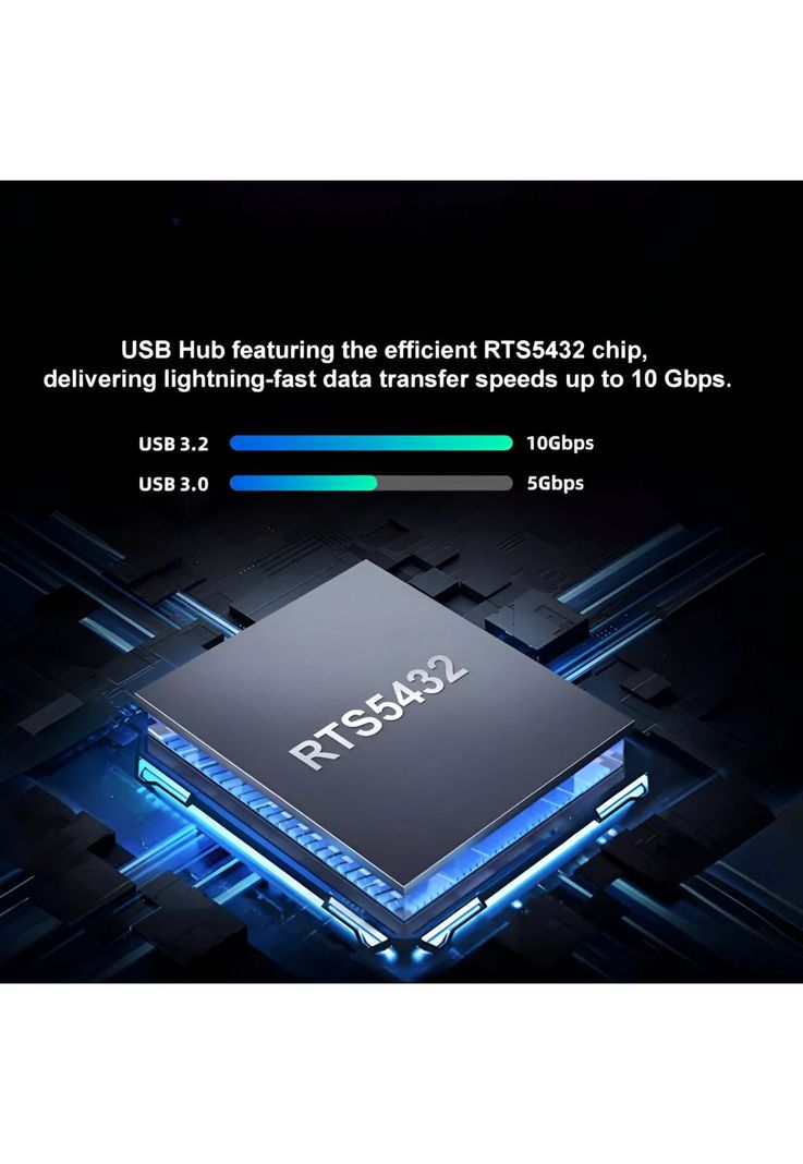 HUB USB-C 3.2 Aluminium 4 Puertos C Tecmaster TM-100554-3