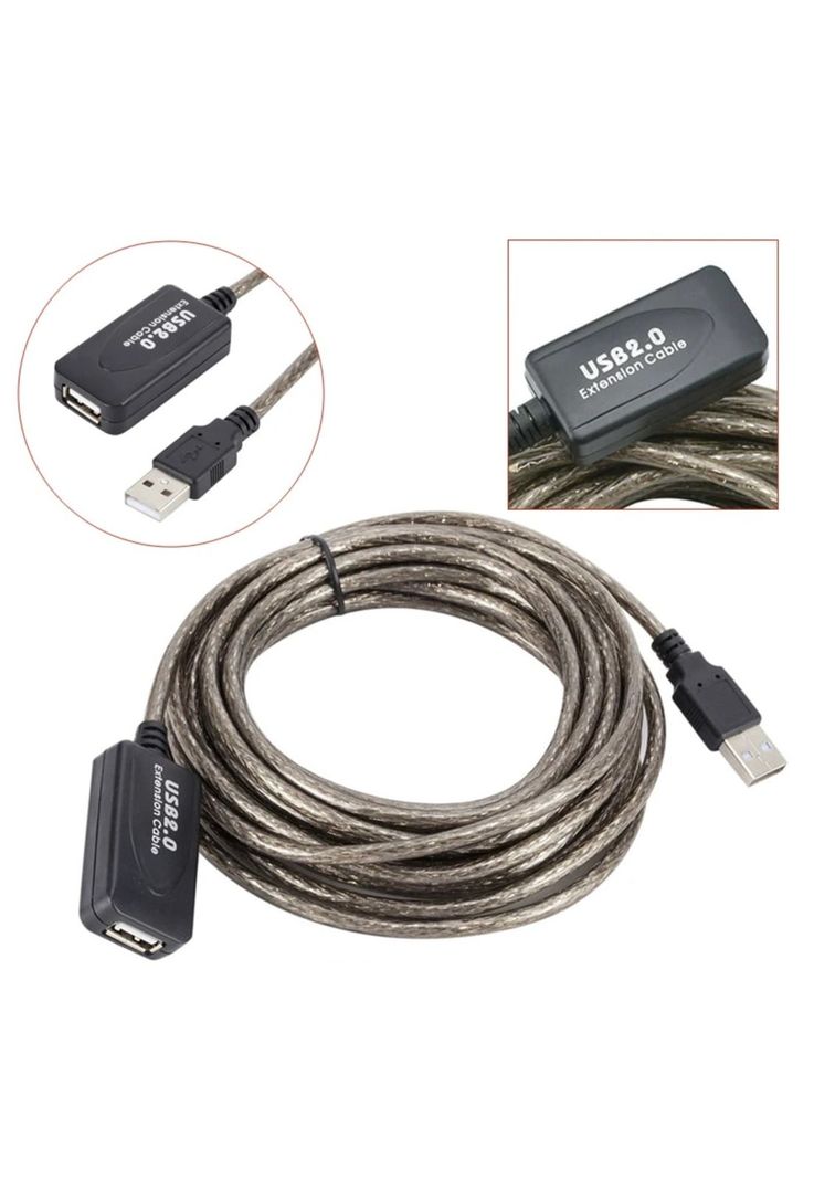 Extensión USB 2.0 Activa de 10Metros Reforzado 480Mbps GC529-3