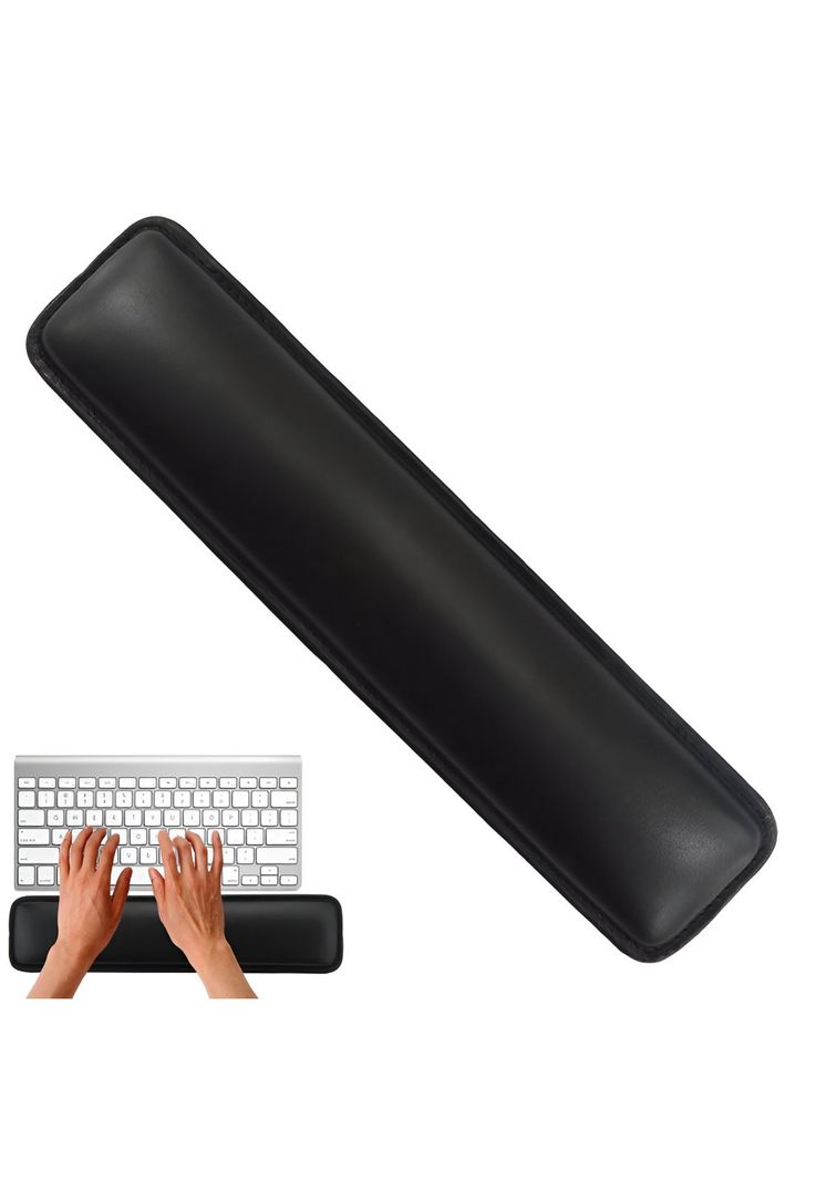 Apoya Munecas Ergonomico de GEL para Teclados Memory Foam HD Negro