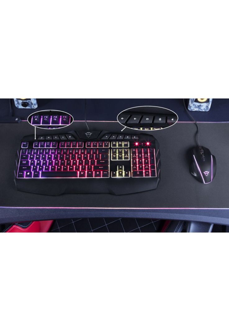Teclado Gamer Multimedia Trust Gxt 881 Odyss Full RGB Hybrido-4