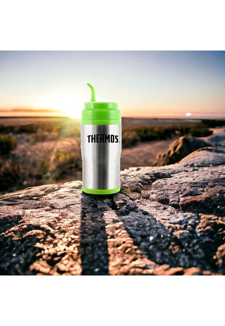 Termo Para Mate & Café de Acero Inoxidable 450ML - Verde-2