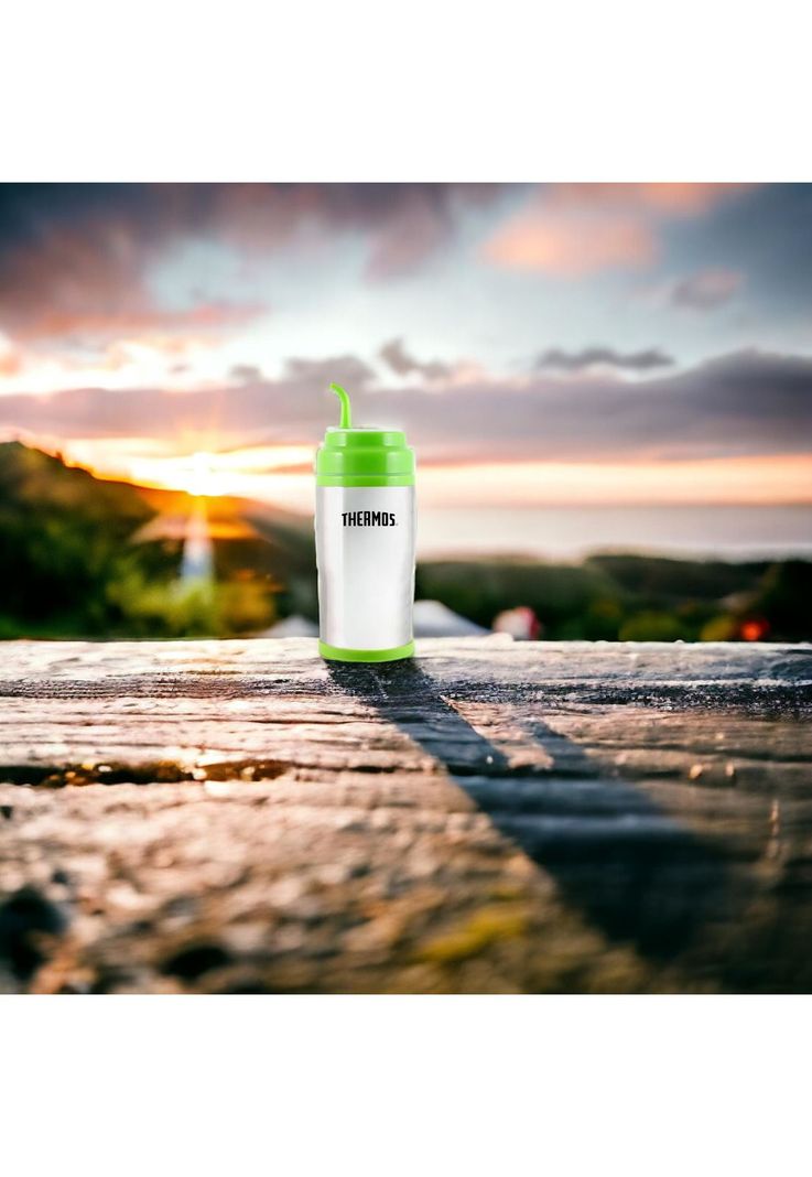 Termo Para Mate & Café de Acero Inoxidable 450ML - Verde-5